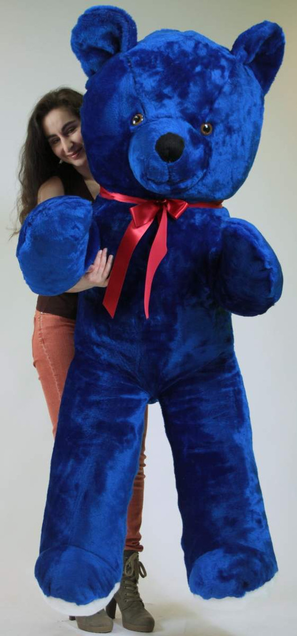 Big blue shop stuffed bear