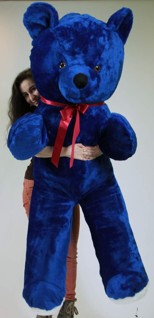 American Made 6 Foot Giant Royal Blue Teddy Bear Soft 72 Inch Life