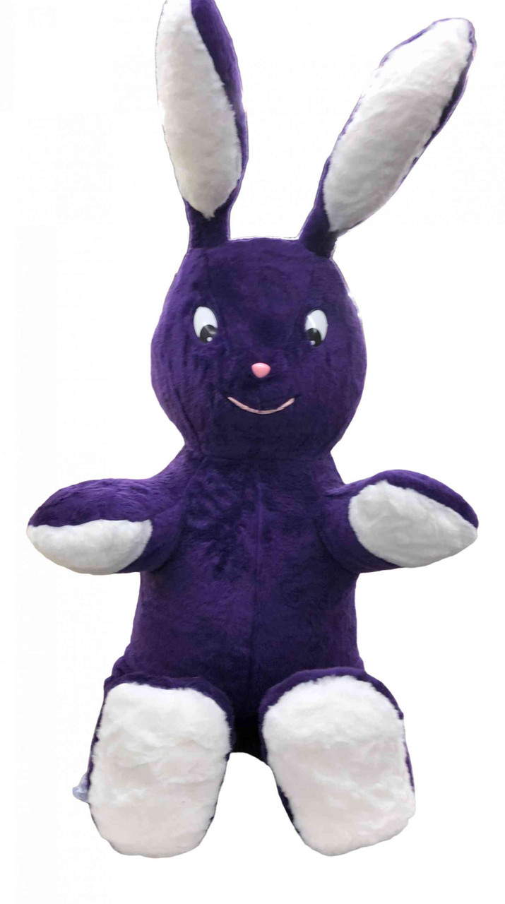 American Made Giant Stuffed Bunny Rabbit Wearing Tuxedo 4 Feet Tall Pink  Pants Big Plush Rabbit 