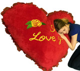 Big Stuffed Heart Pillows