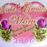 Dress your Big Plush animal in this tshirt which reads: WORLD'S GREATEST MOM - WISHING YOU JOYA ND HAPPINESS - XOXO.