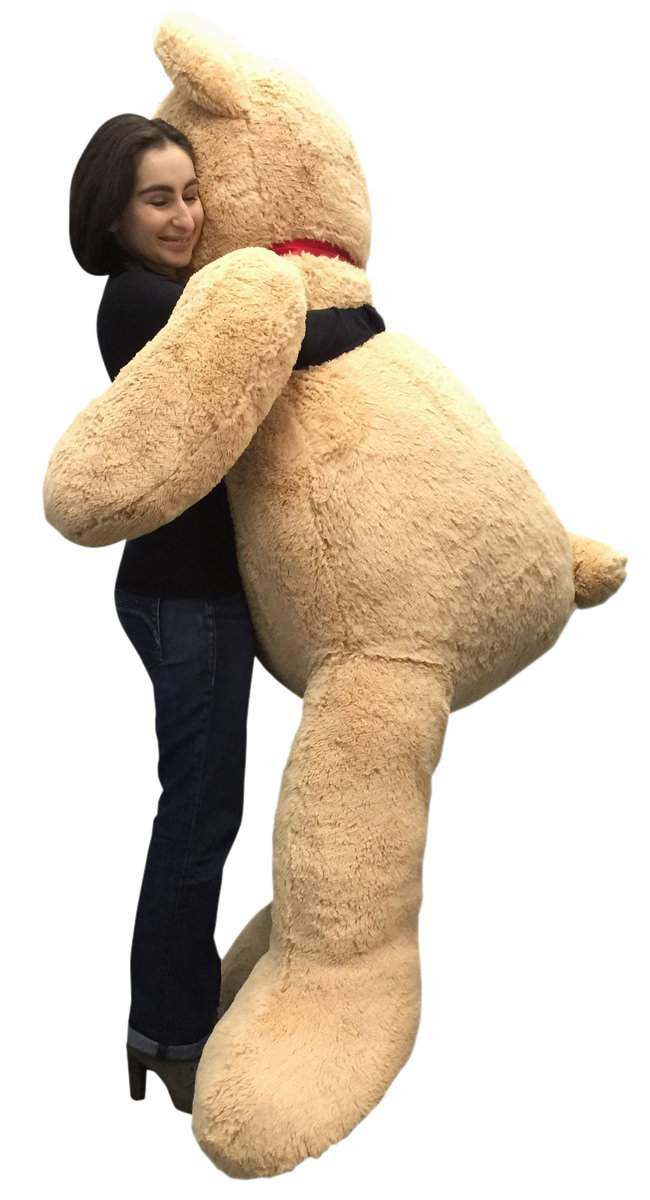 Big Plush Giant 6 Ft Teddy Bear 72 Inch Tan Soft Oversized Teddybear Weighs 20 Pounds Big