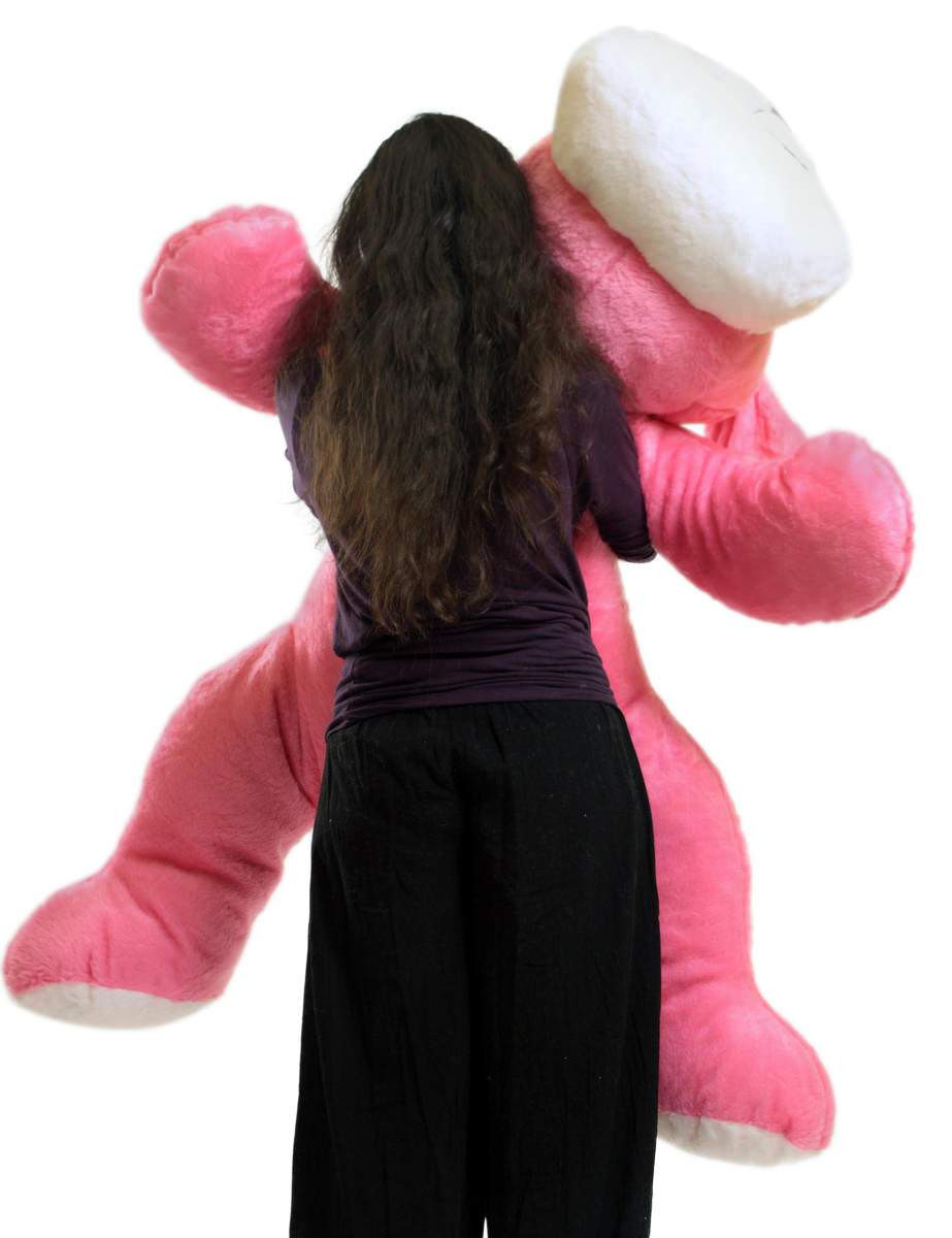 Giant Stuffed Pink Dog 5 Foot Big Plush Puppy Soft 60 Inch