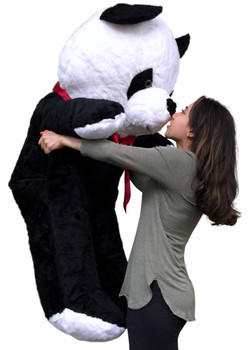 American Made Giant Stuffed Panda 54 Inch Soft Big Plush Bear Made in USA, Weighs 15 Pounds