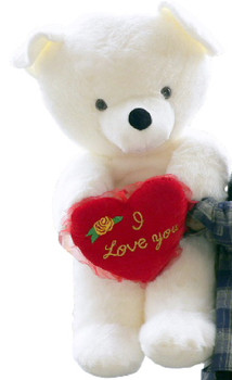 American Made Big Love Giant Teddy Bear 54 Inches White Soft Made in America