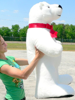 Giant Stuffed Polar Bear 42 Inches Made in USA Giant Stuffed Polar Bear 42 Inches Made in USA