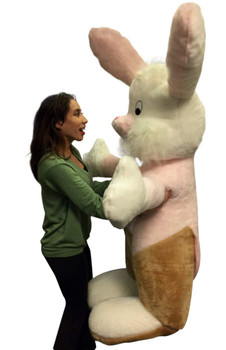 American Made Giant Stuffed Easter Bunny 65 inches Big Plush Rabbit in Tuxedo Made in USA