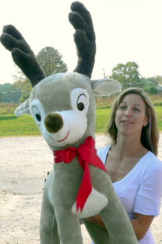 large deer stuffed animal