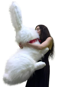 Jumbo Stuffed Bunny white color