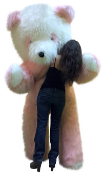 American Made Big Plush Giant Stuffed 8 Foot Pink Panda Bear 96 Inch 40 Pound Teddybear Made in USA American Made Big Plush Giant Stuffed 8 Foot Pink Panda Bear 96 Inch 40 Pound Teddybear Made in USA