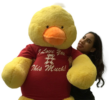 Giant Stuffed Duck 48 Inches Soft 4 Foot Big Plush I Love You This Much Giant Stuffed Duck 48 Inches Soft 4 Foot Big Plush I Love You This Much