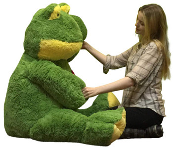 Giant Stuffed Frog 48 Inch Soft 4 Foot Plush Animal, Heart on Chest to Express Love Giant Stuffed Frog 48 Inch Soft 4 Foot Plush Animal, Heart on Chest to Express Love