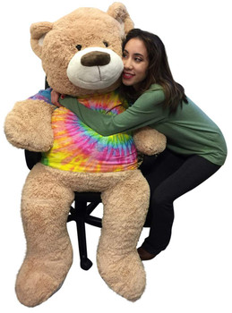 huge rainbow teddy bear