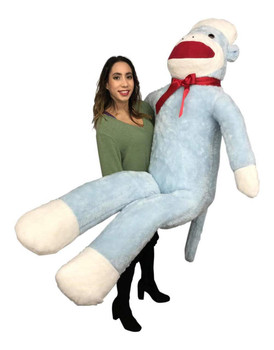 large sock monkey stuffed animal