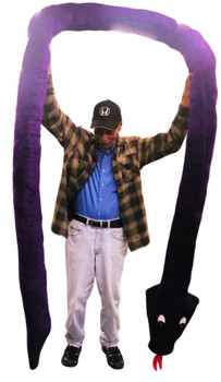 18 feet long purple stuffed snake made in the USA