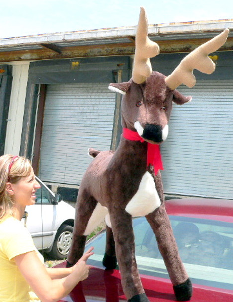 American Made Giant Stuffed Deer 55 Inches Made in the USA America