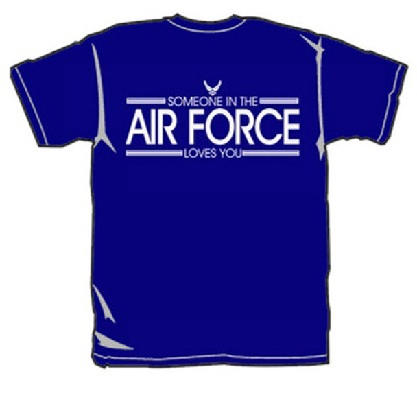 Add this T-Shirt Design - Someone in the AIR FORCE Loves You - We'll Dress-Up your Stuffed Animal in this T-Shirt