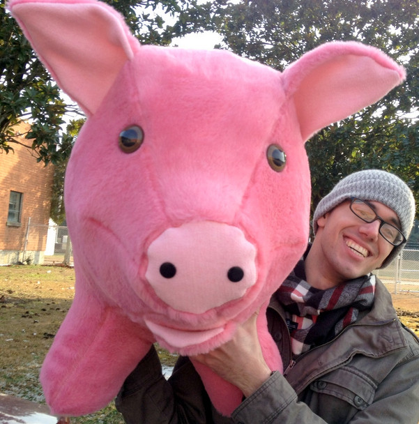 Giant Stuffed Pink Pig 32 inches Soft Made in theUSA America