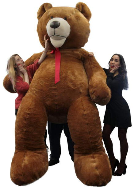 American Made 9 Foot Teddy Bear Huge Soft 108 Inch Giant Teddybear Brown Made in USA