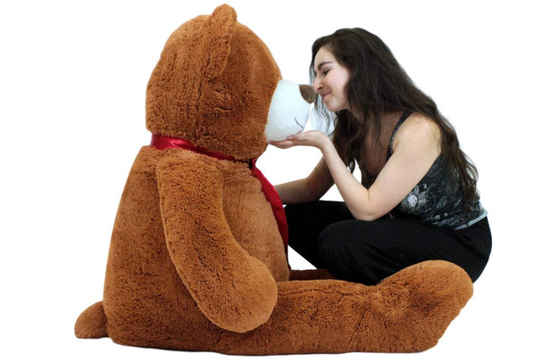 Personalized 5 Foot Teddy Bear Soft Life Size Big Plush Animal with Bigfoot Paws