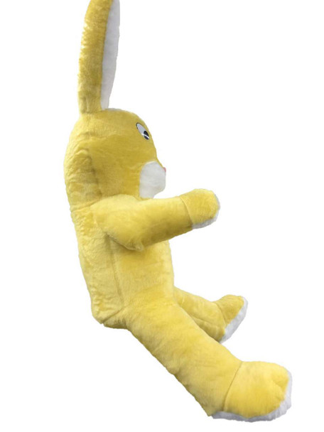 American Made Giant Stuffed Yellow Bunny 60 Inch Soft Big Plush Rabbit 5 Foot Rabbit Made in USA