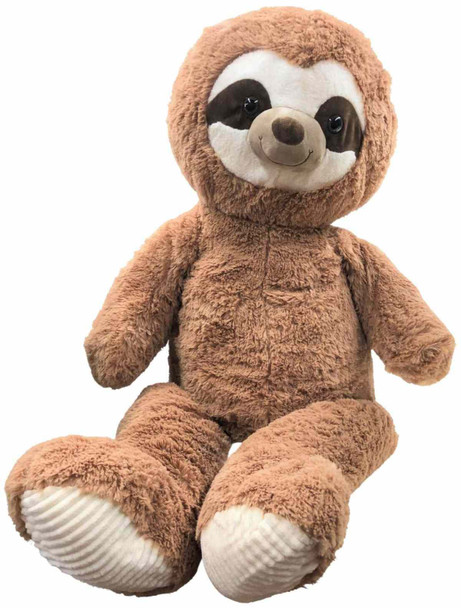 Giant Stuffed Sloth 40 Inches Soft 102 cm Big Plush Huge Cuddly Stuffed Animal Beige Color