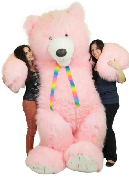 Insanely Large American Made Giant Pink Teddy Bear Soft 108 Inches which equals 275 cm