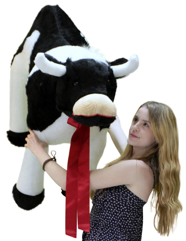 American Made Giant Stuffed Cow 42 Inch Big Plush Farm Animal Soft Made