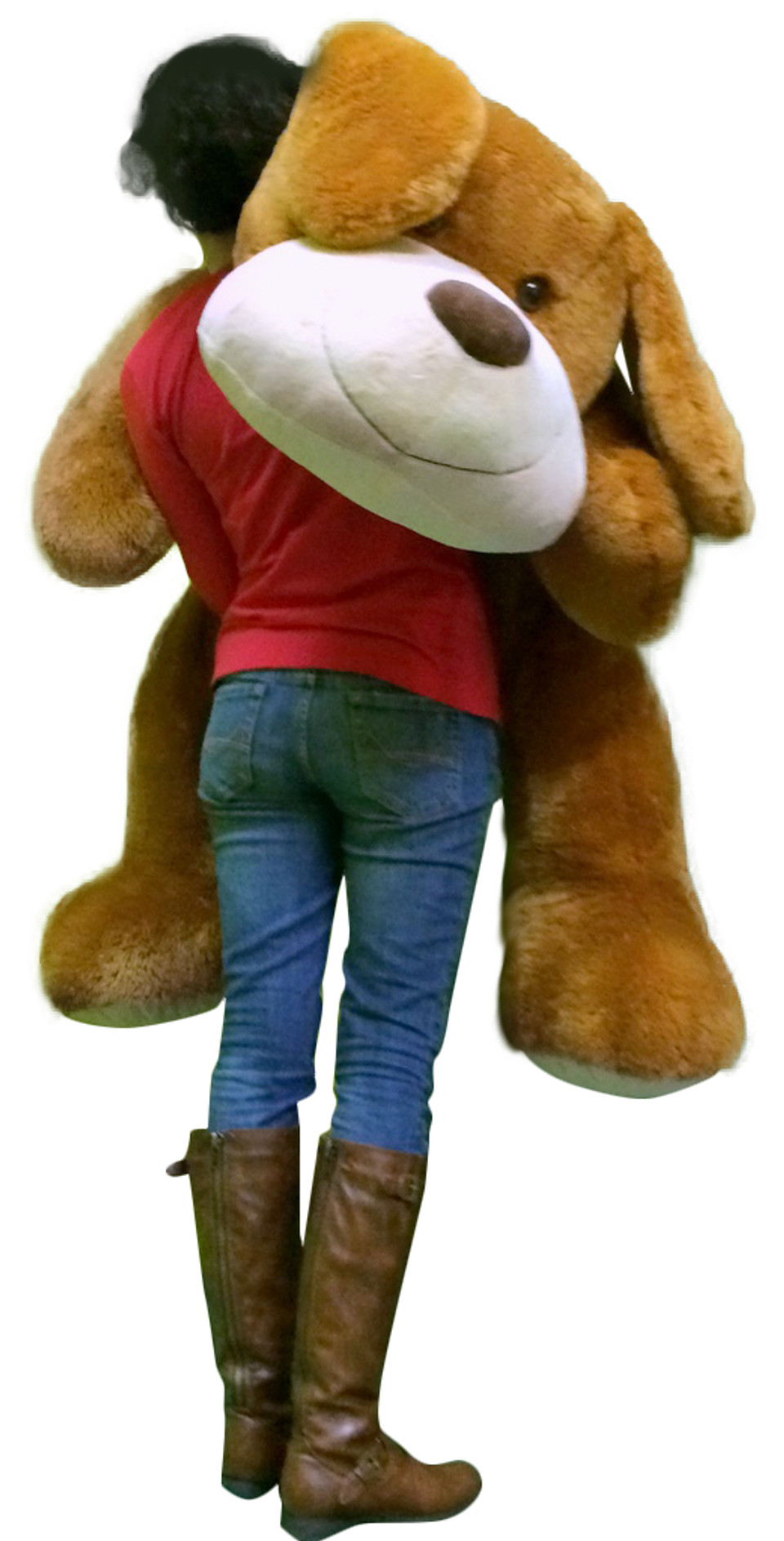 Giant Stuffed Puppy Dog 5 Feet Long Squishy Soft Extremely Large Plush