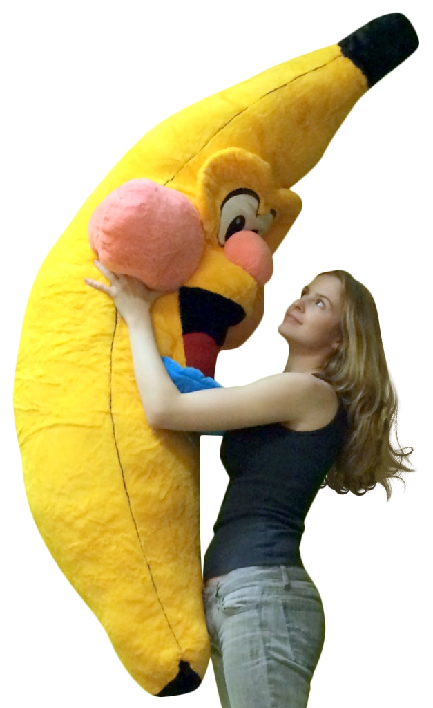 Big banana hot sale soft toy