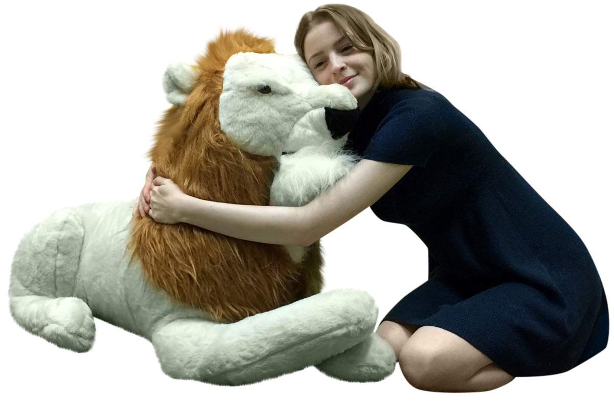 large stuffed lion toy