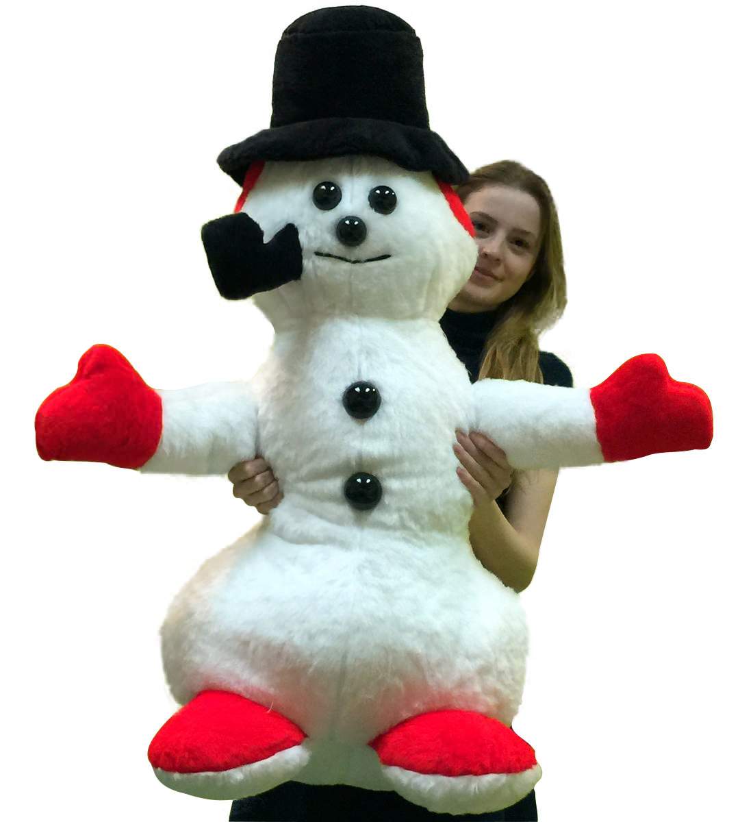 large stuffed snowman