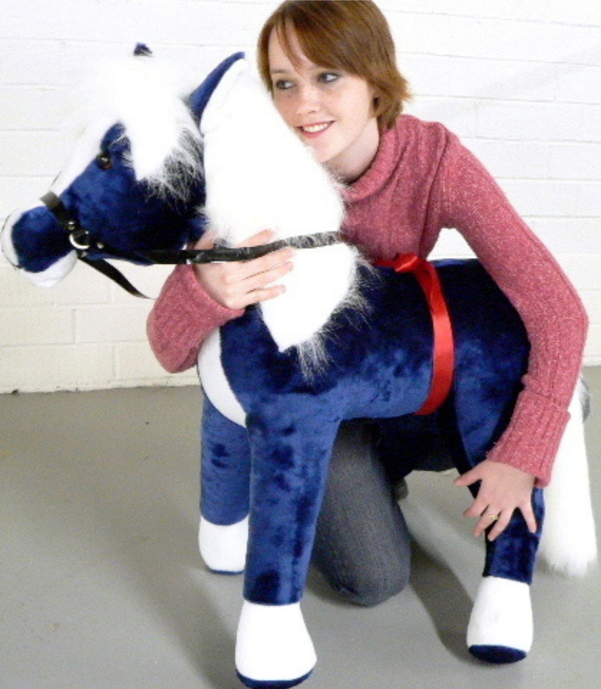 American Made Giant Stuffed Horse 36 Inches Navy Blue Color Plush Pony Made in the USA America - Big Plush Personalized Giant Teddy Bears Custom Stuffed Animals American Made Giant Stuffed Horse 36 Inches Navy Blue Color Plush Pony Made in the USA America - Big Plush Personalized Giant Teddy Bears Custom Stuffed Animals