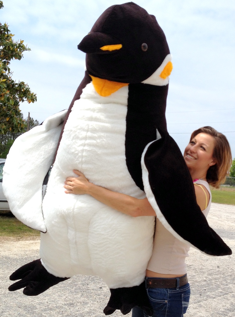 giant stuffed penguin