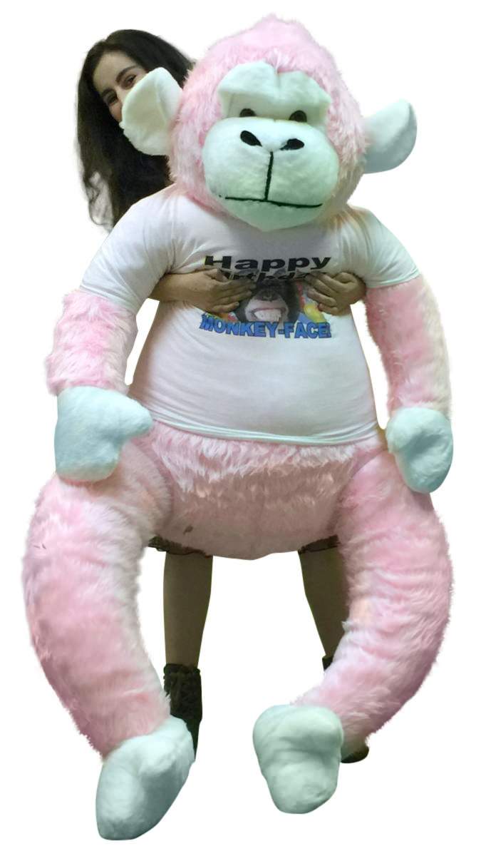 big stuffed animal monkey