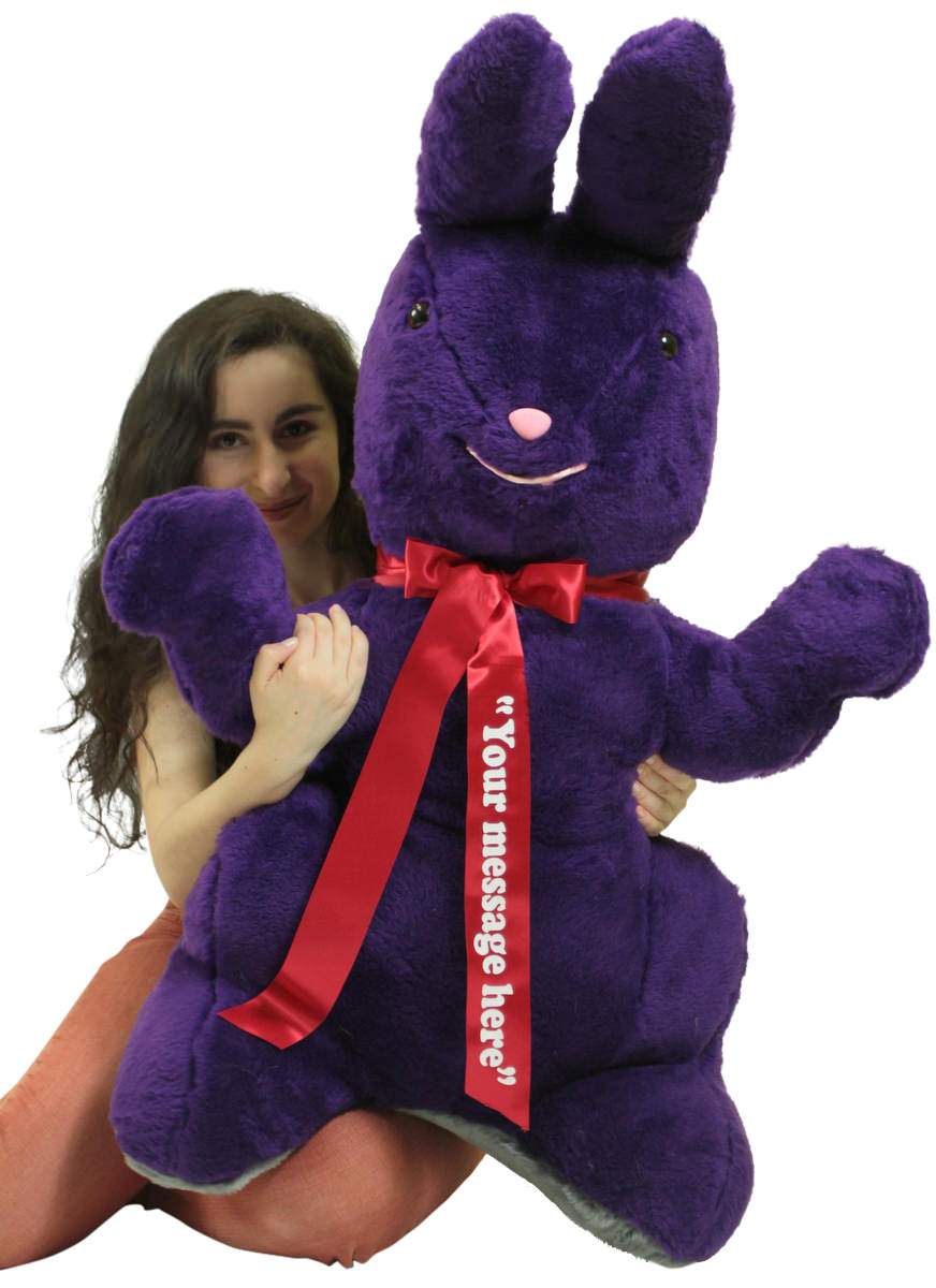 purple stuffed bunny