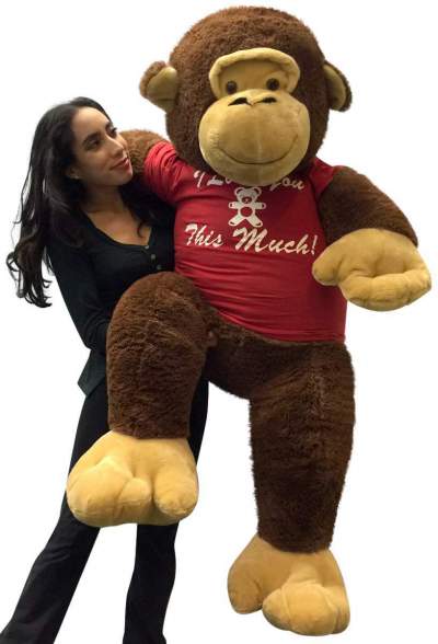 large monkey stuffed animal