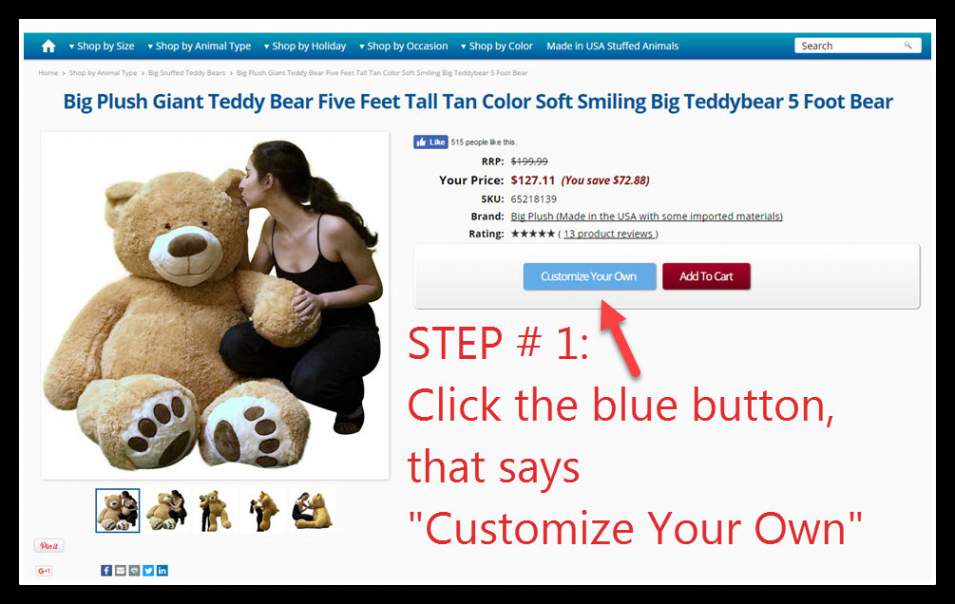 custom teddy bear with voice