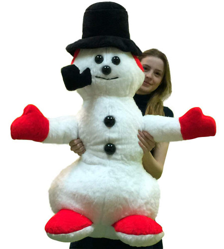large stuffed snowman
