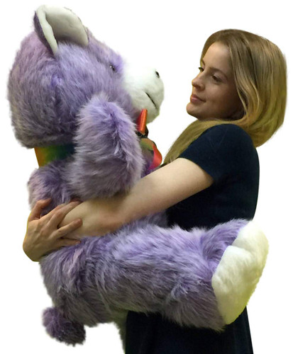 American Made Giant Purple Teddy Bear 36 Inches Made in the USA