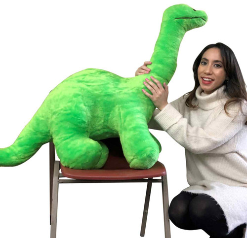 American Made Giant Stuffed Green Dinosaur Soft Plush