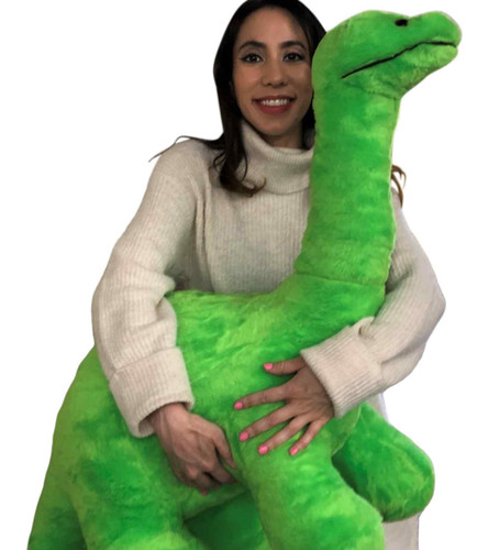 American Made Giant Stuffed Green Dinosaur Soft Plush