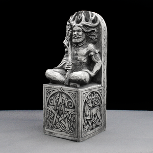 Horned God Statue Cernunnos Wiccan Home Altar Decor