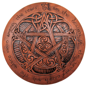 Large Moon Pentacle Plaque Large Moon Pentacle Plaque