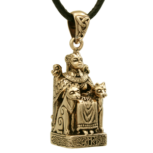 Bronze Seated Freya Pendant Bronze Seated Freya Pendant