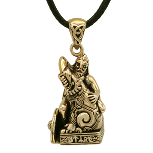 Bronze Seated Tyr Pendant Bronze Seated Tyr Pendant