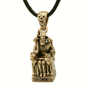 Bronze Seated Odin Pendant Bronze Seated Odin Pendant