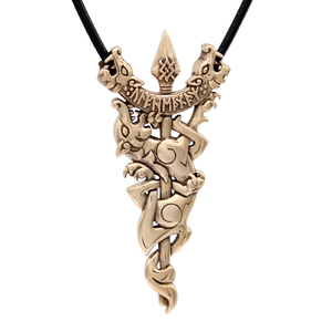 Bronze Wolf Berserker Pendant Bronze Wolf Berserker Pendant