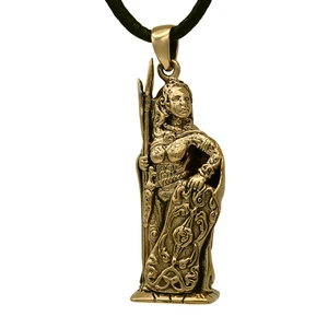 Bronze Morrigan Pendant