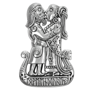 Sterling Silver Viking Kiss Pendant Sterling Silver Viking Kiss Pendant